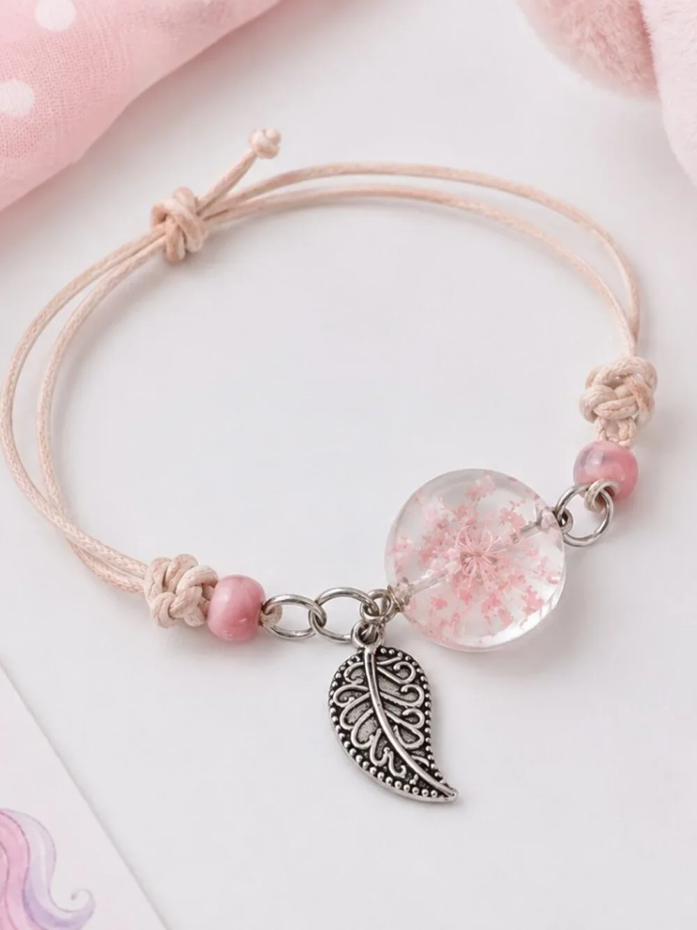 Kids Floral Charm Bracelet
